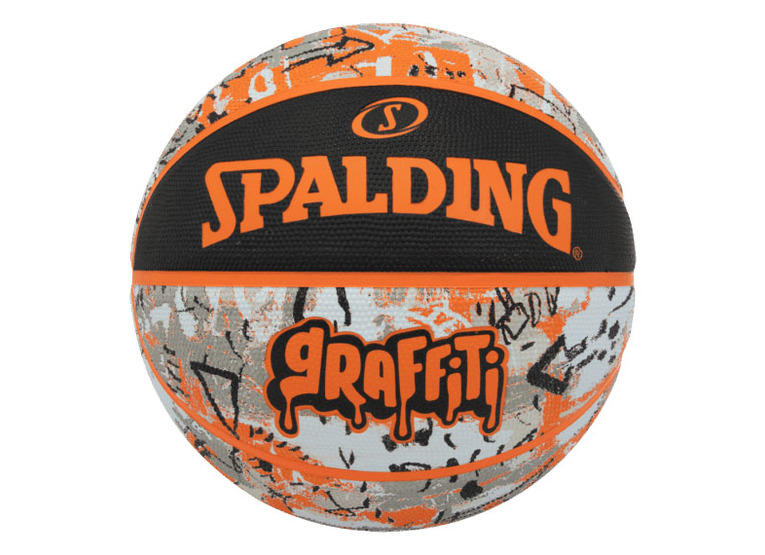 Spalding graffiti rubber basketbal oranje - maat 5
