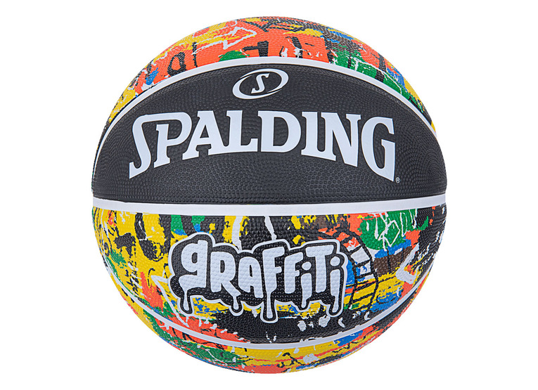Spalding graffiti rubber basketbal rainbow - maat 5