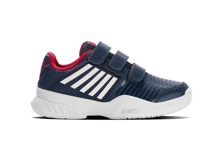K-Swiss Court Express strap omni tennisschoen donkerblauw KIDS