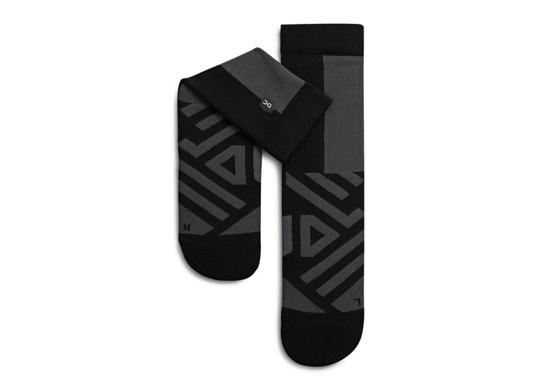 On high sock loopkousen zwart/shadow dames