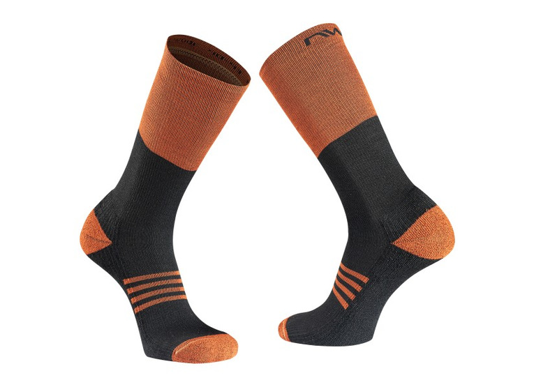 Northwace Extreme pro high fietssokken zwart/cinnamon unisex
