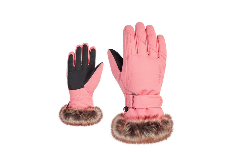 Ziener Lim skihandschoen roze meisjes