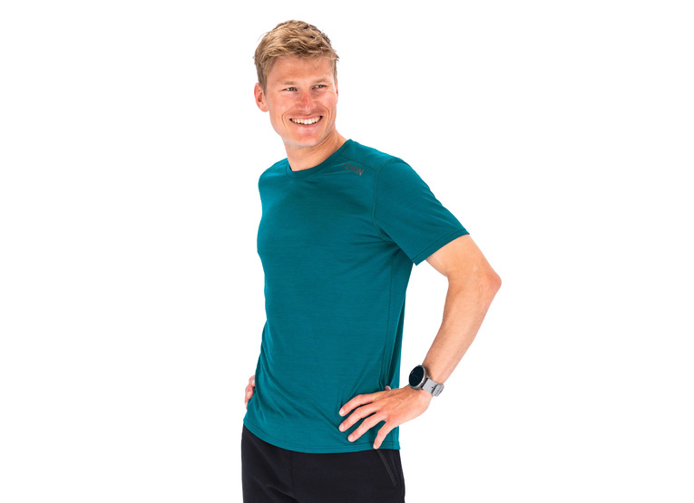 Fusion C3 Loopshirt Turquoise heren