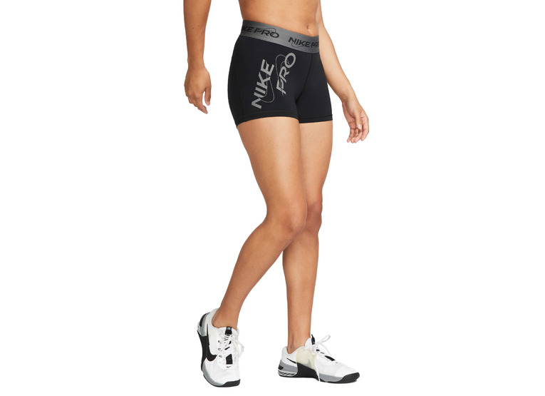 Nike Pro Trainingsshorts Zwart/Iron Grey dames