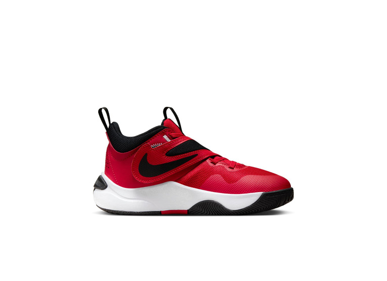 Nike Team Hustle D 11 basketbalschoenen University Red/Wit/Zwart KIDS