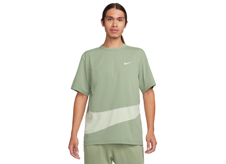 Nike Dri-FIT UV Hyverse trainings t-shirt Oil Green/Olive Aura/Sea Glass heren