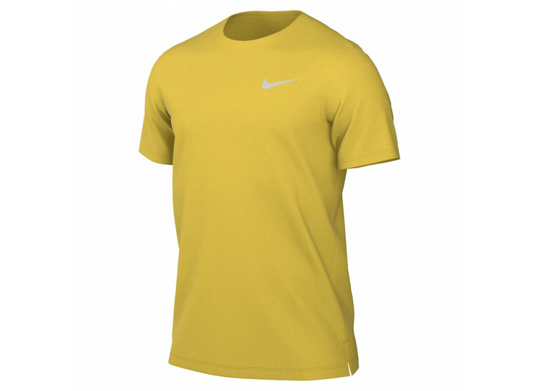Nike Dri-FIT Miler breathe T-shirt geel heren