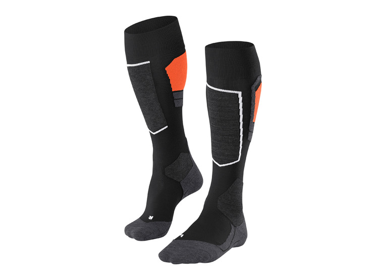 FALKE SK4 Advanced skikousen zwart/oranje heren