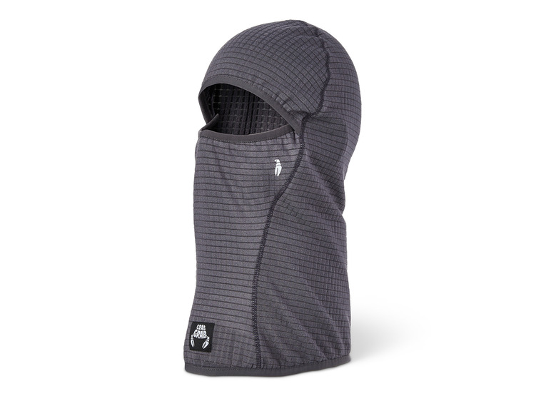 Crab Grab Clawva waffle fleece balaclava charcoal unisex