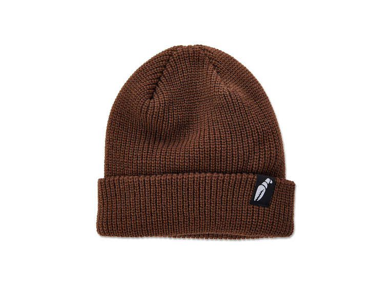 Crab Grab Claw label beanie bruin unisex