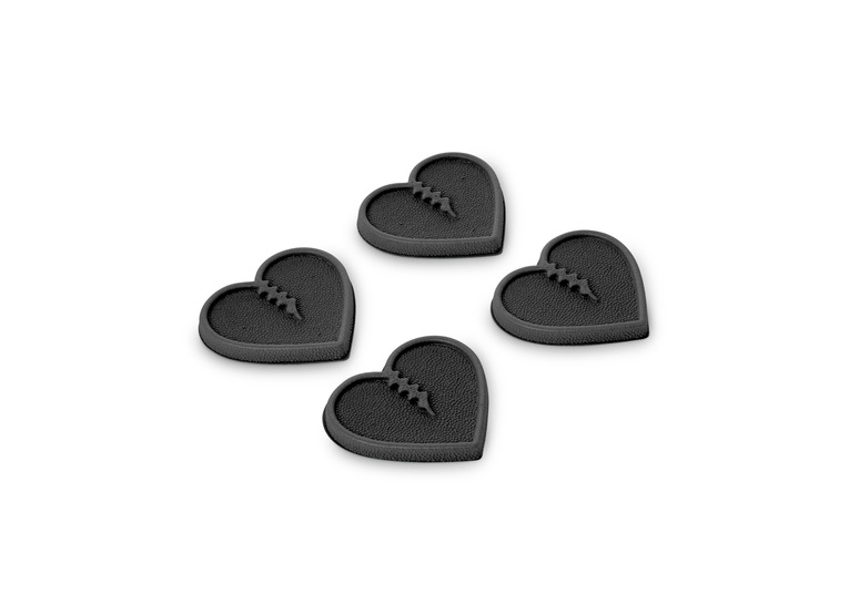 Crab Grab mini hearts traction pad zwart