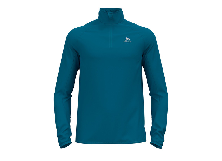 Odlo berra light 1/2 zip skipully saxony blue heren