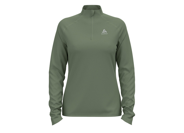 Odlo berra light 1/2 zip skipully matte green dames