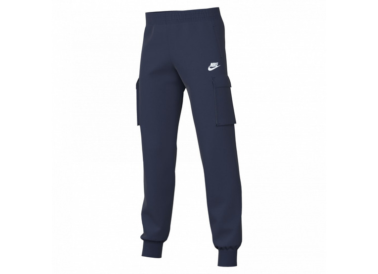 Nike Sportswear Club fleece cargo trainingsbroek donkerblauw KIDS
