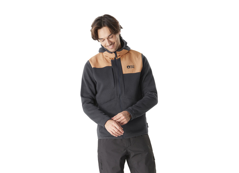 Picture Ambroze fleece donkerblauw/latte heren