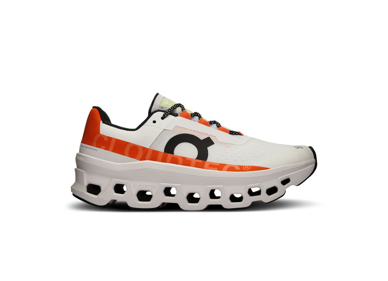 On Cloudmonster loopschoen undyed/white flame dames