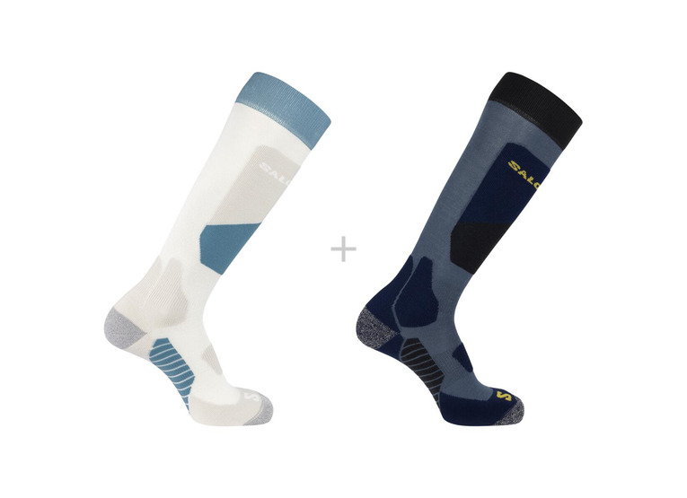 Salomon S/Access 2-pack skisokken copen blue/egret unisex