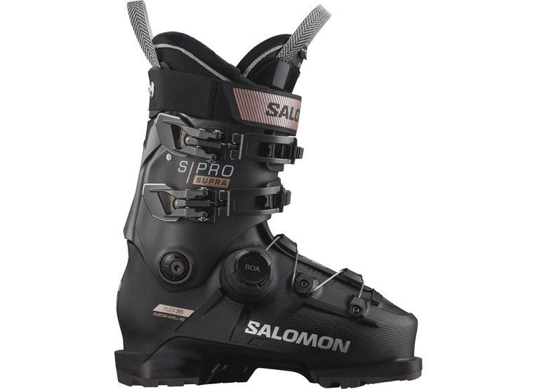 Salomon S/Pro Supra BOA 95 skischoen zwart/beluga/pink gold metallic dames