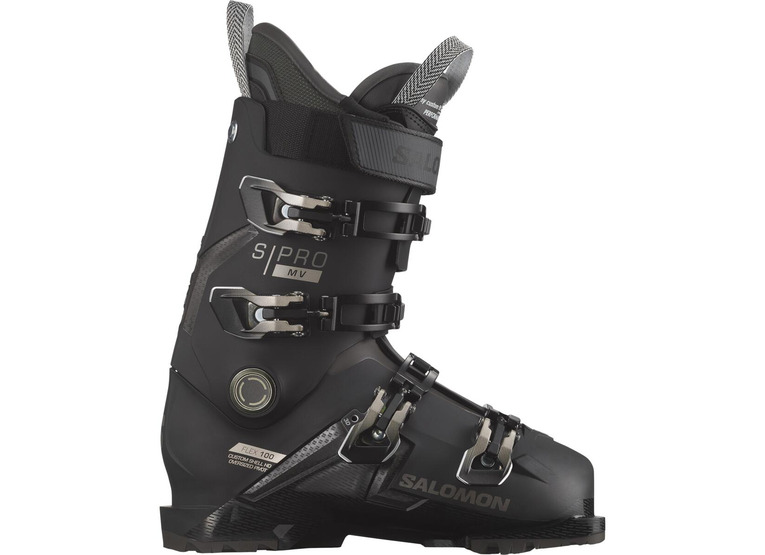 Salomon S/Pro MV 100 skischoenen zwart/titanium met./beluga heren
