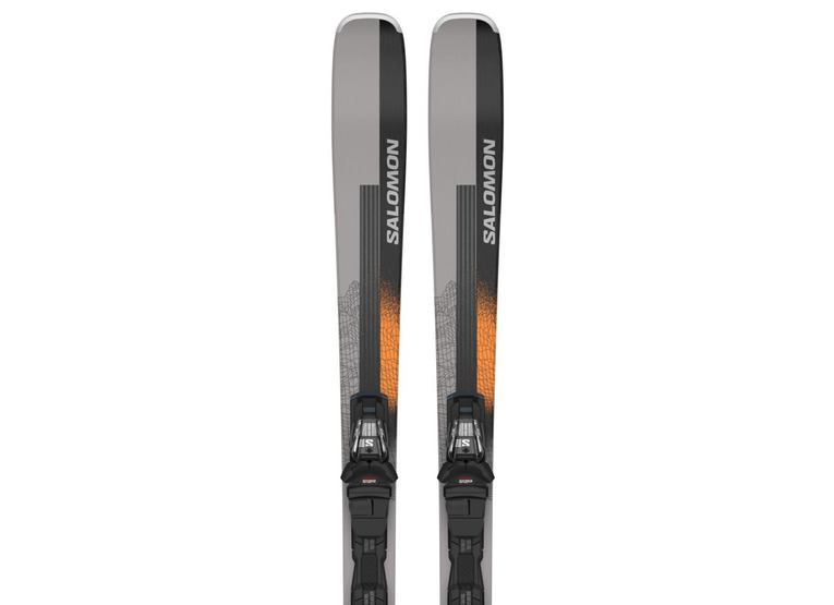 Salomon Stance 84 ski + M12 GW F90 binding zwart/oranje unisex