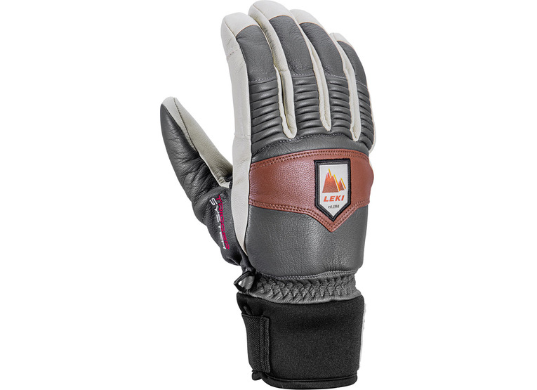 Leki Patrol 3D skihandschoen graphite-off-white-maroon heren