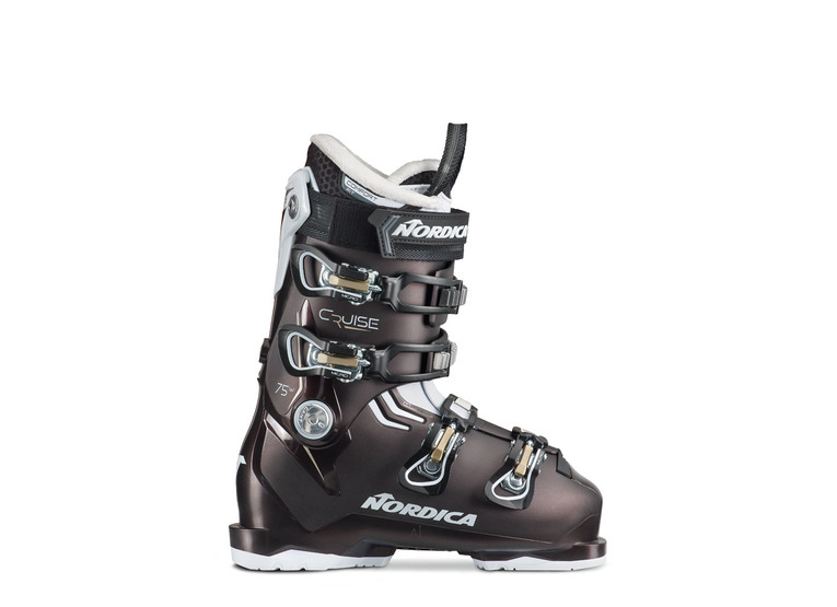 Nordica The Cruise 75 W skischoen pearl black/wit/goud dames