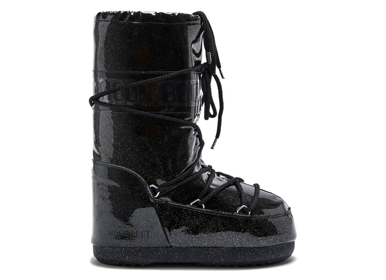 Moon Boot Icon Glitter zwart dames