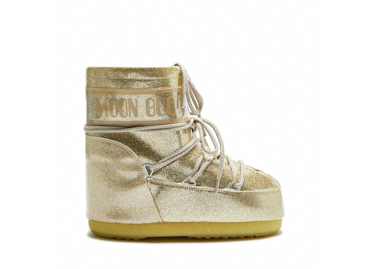 Moon Boot icon low glitter goud dames