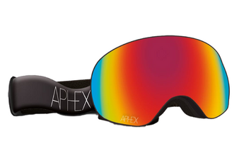 Aphex XPR goggles Matt Black Revo Red