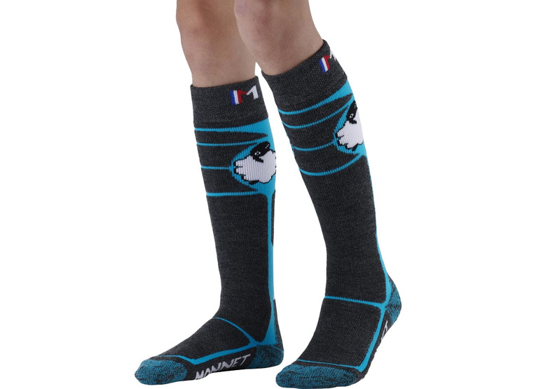 Monnet Wooly skisokken blauw KIDS