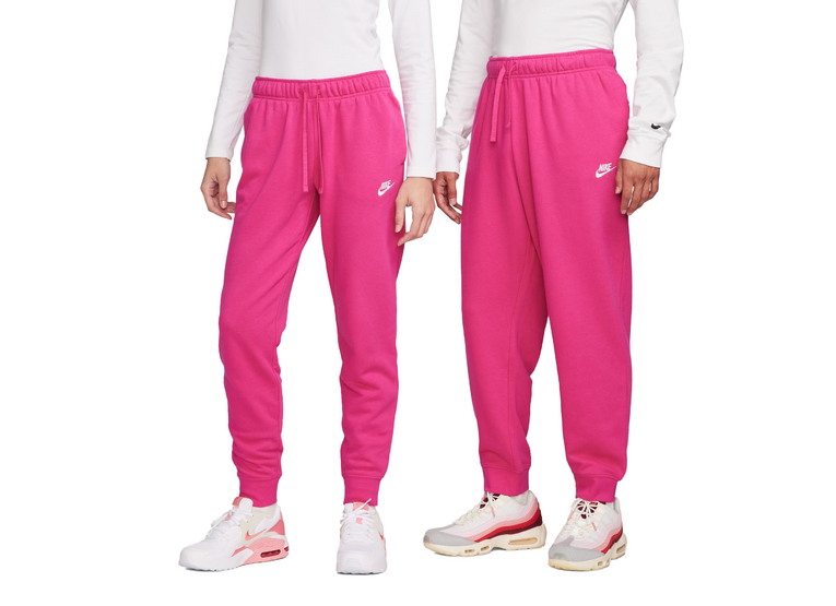Nike Sportswear Club Fleece trainingsbroek Fireberry/Wit dames