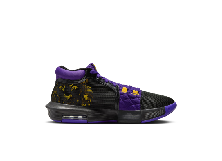 Nike LeBron Witness 8 basketbalschoenen Zwart/Field Purple/University Gold heren