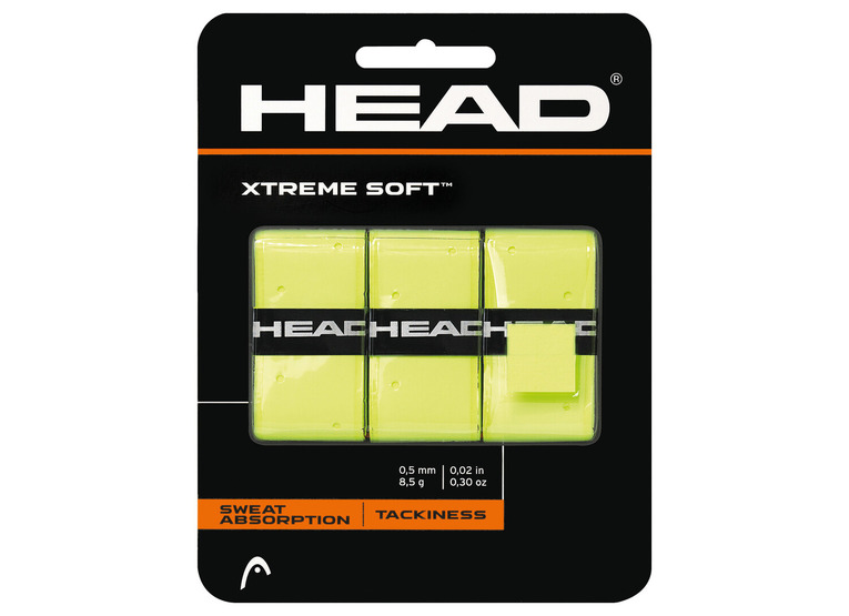 Head Xtreme soft overgrip 3 stuks geel