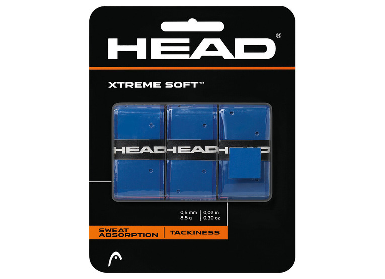 Head Xtreme soft overgrip 3 stuks blauw