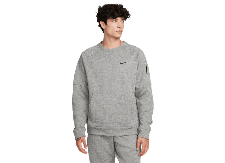 Nike Therma-FIT Fitness crew sweater grijs heren