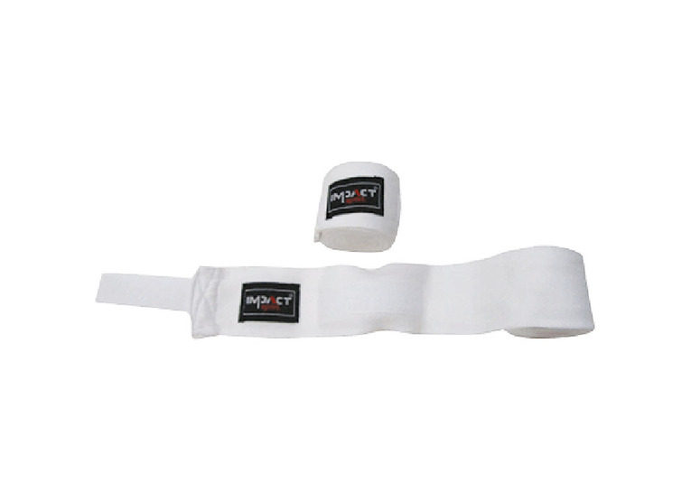 Impact Sport bandage katoen wit 5M