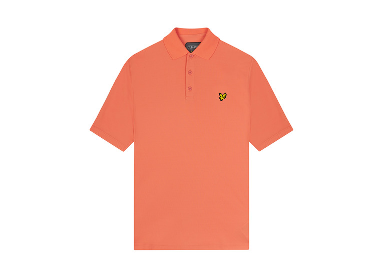Lyle & Scott Golf Technical Polo Shirt coral heren