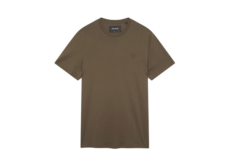Lyle & Scott Tonal eagle T-shirt olijfgroen heren