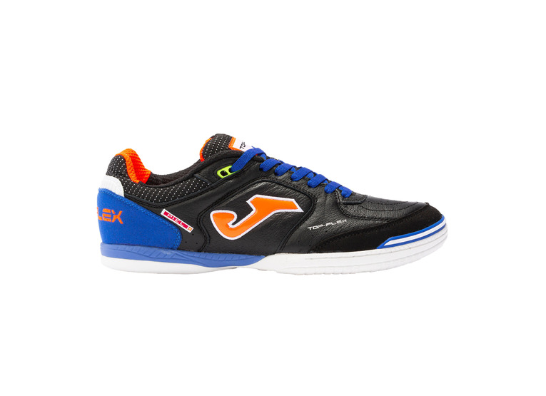 Joma Top Flex 22 IN voetbalschoen zwart/royaalblauw