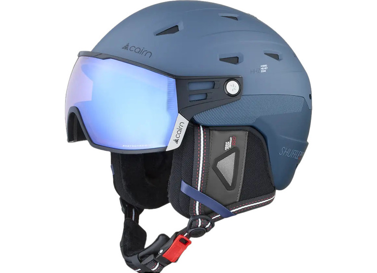 Cairn Shuffle S-visor evolight NXT skihelm mat vintage blue unisex