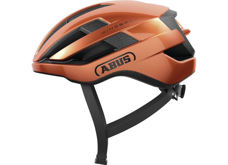 Abus WingBack M fietshelm goldfish orange unisex