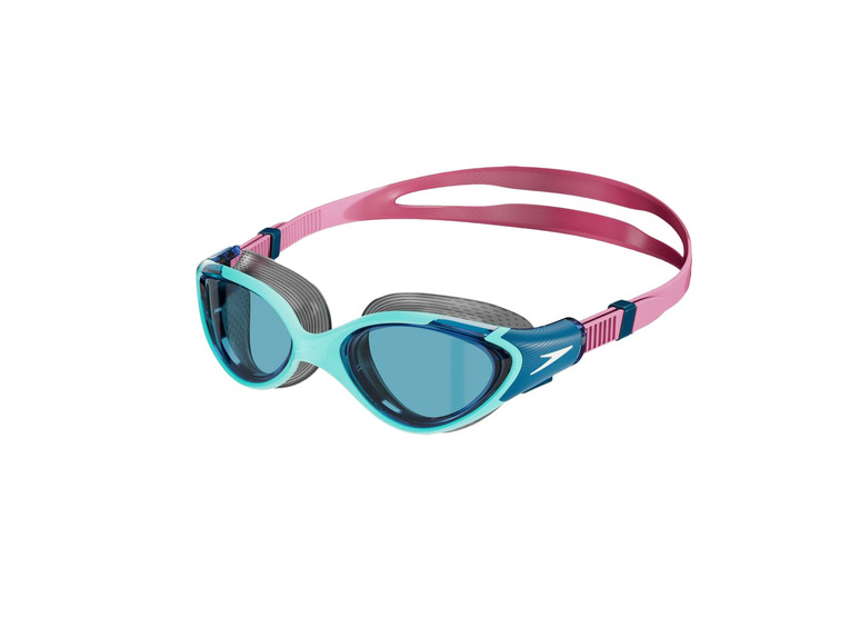 Speedo Biofuse 2.0 female fit zwembril blauw/roze dames