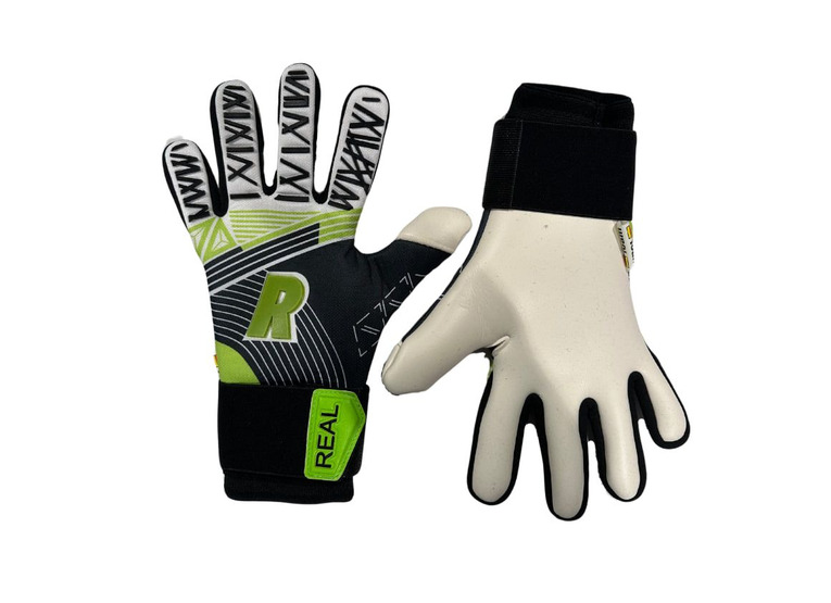 Real 435 Jr keepershandschoen zwart/groen KIDS