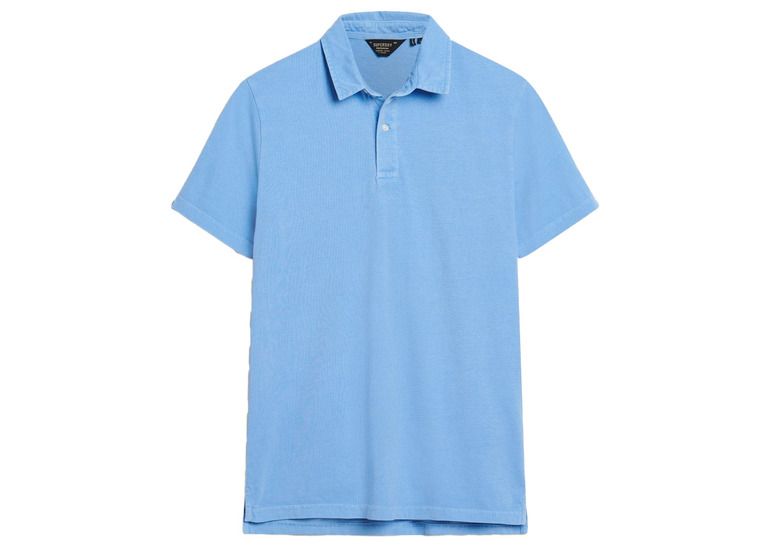 Superdry jersey polo shirt bluebell heren