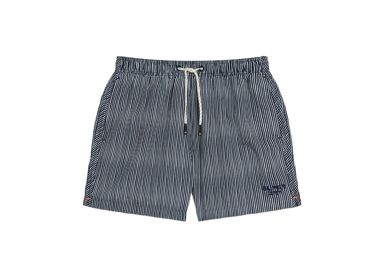Superdry zwemshort navy watercolour stripe heren