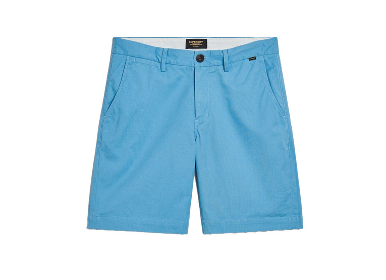 Superdry Stretch chino short toucan blue heren