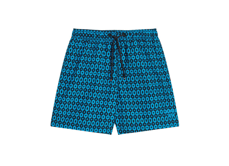Superdry zwemshort blue geo print heren
