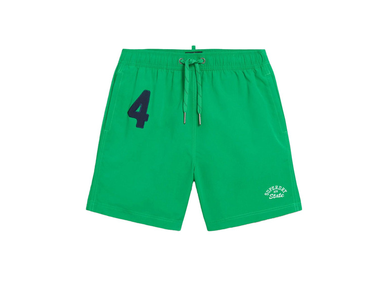 Superdry polo zwemshort drop kick green heren