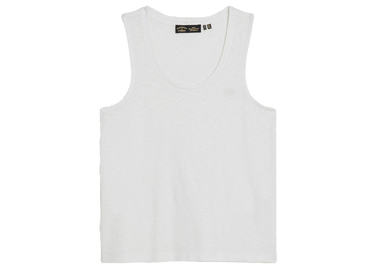 Superdry tanktop sugar optic wit dames