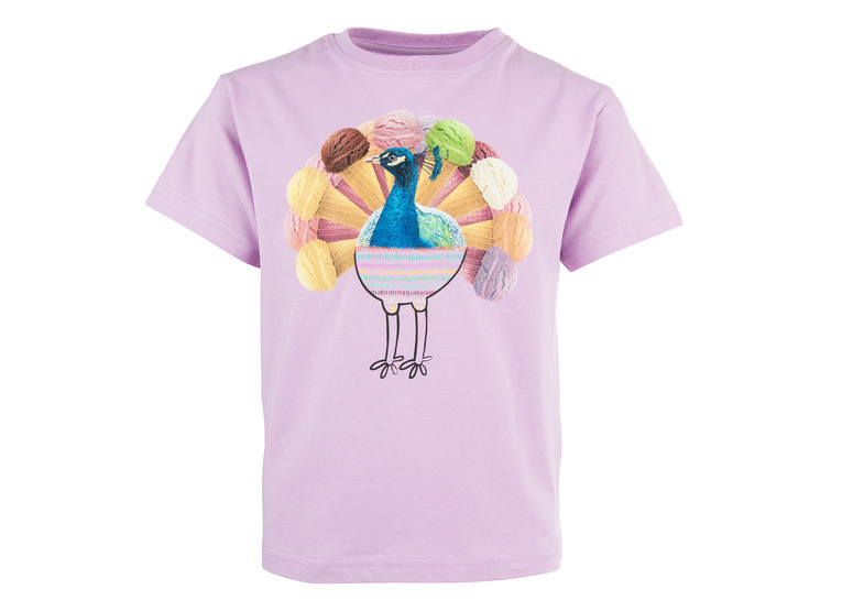 Stones and Bones Jane peacock T-shirt mauve meisjes